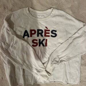 Grayson Threads White “Apres Ski” Sweatshirt